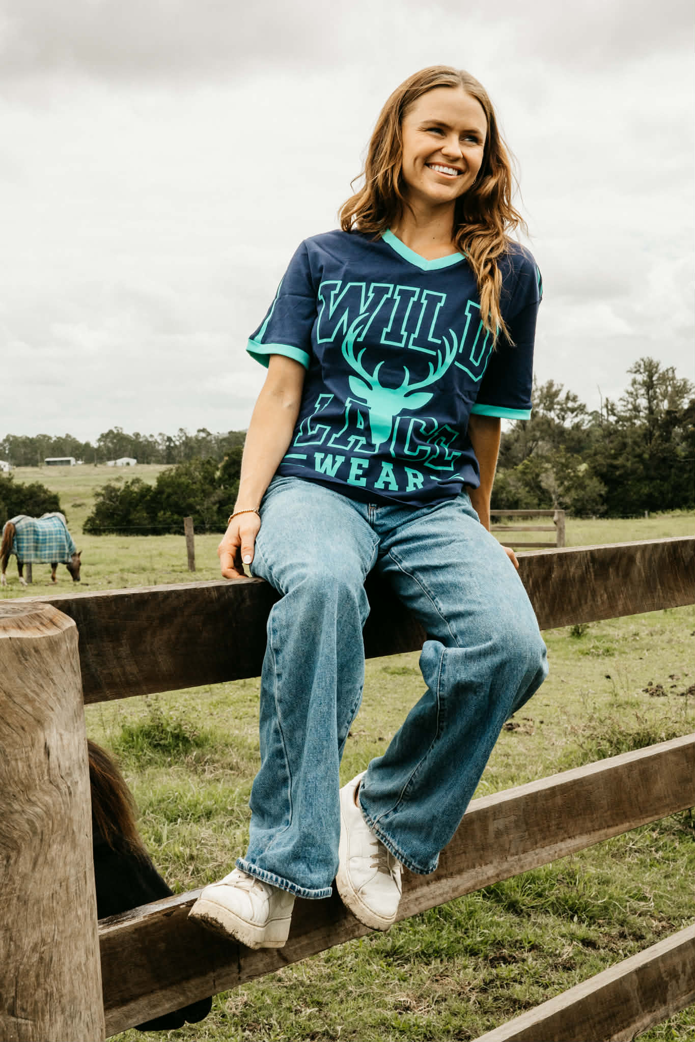 Mint Varsity Tee