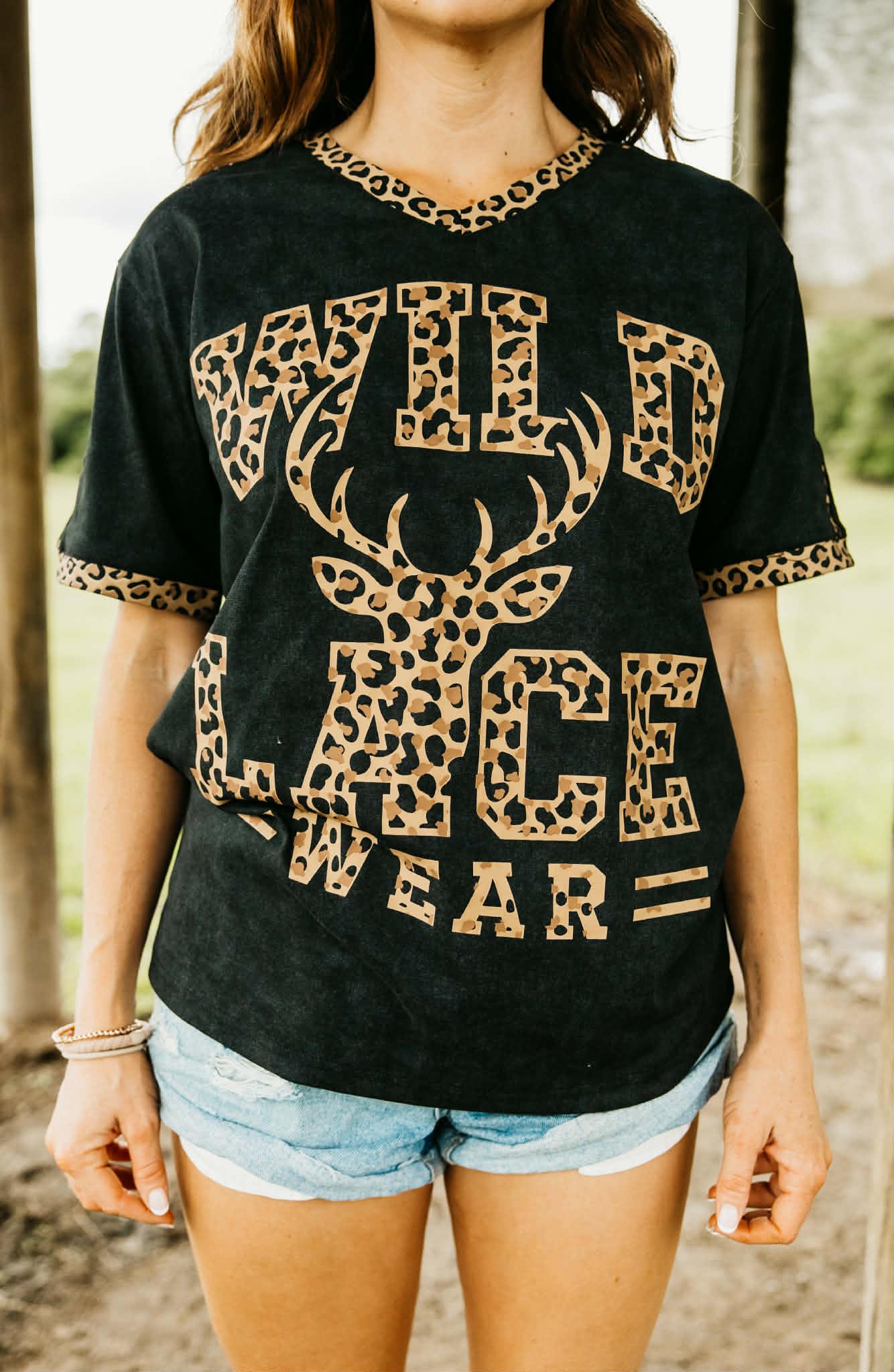 Leopard Varsity Tee