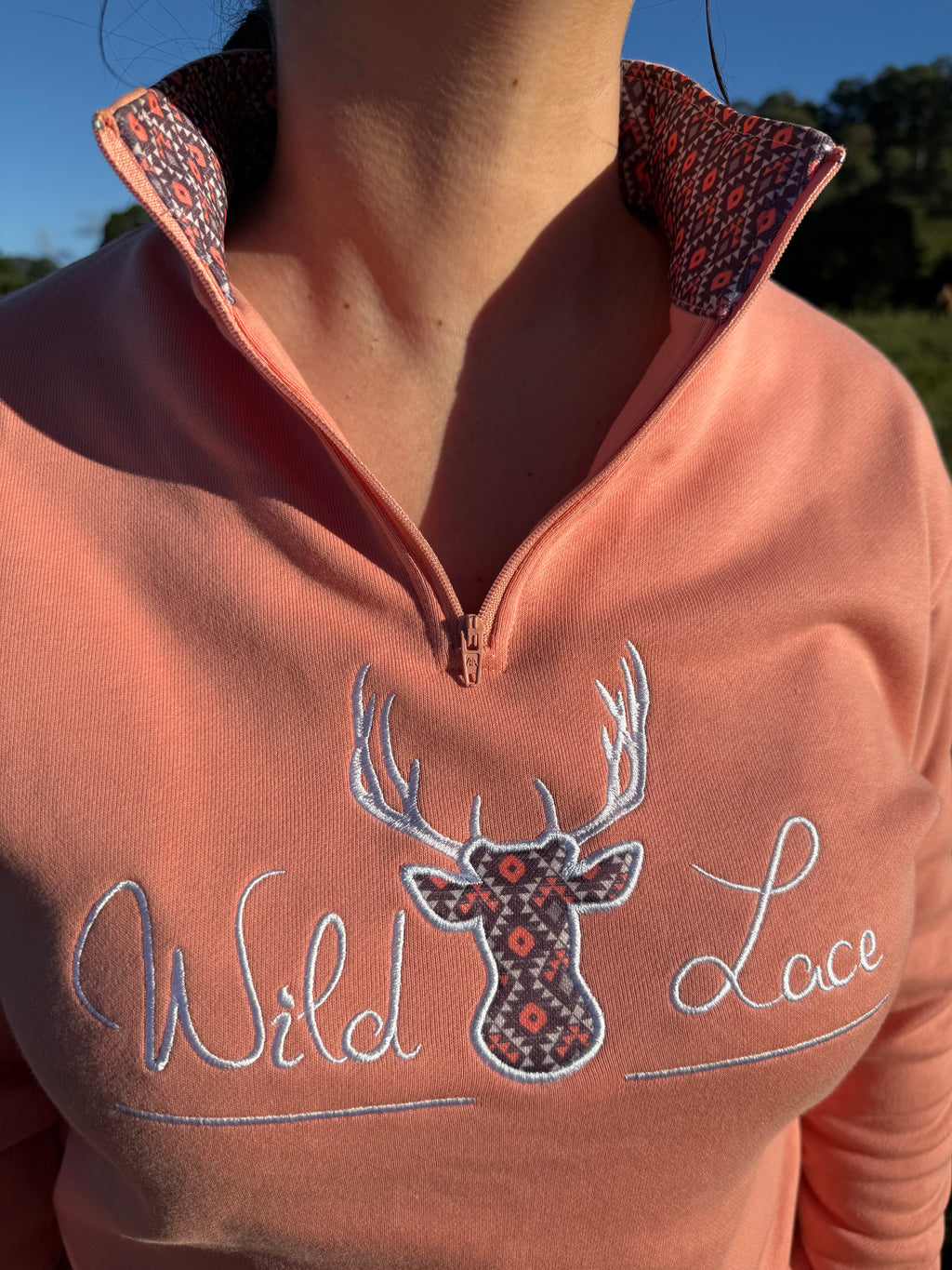 1/4 zip Desert Aztec jumper