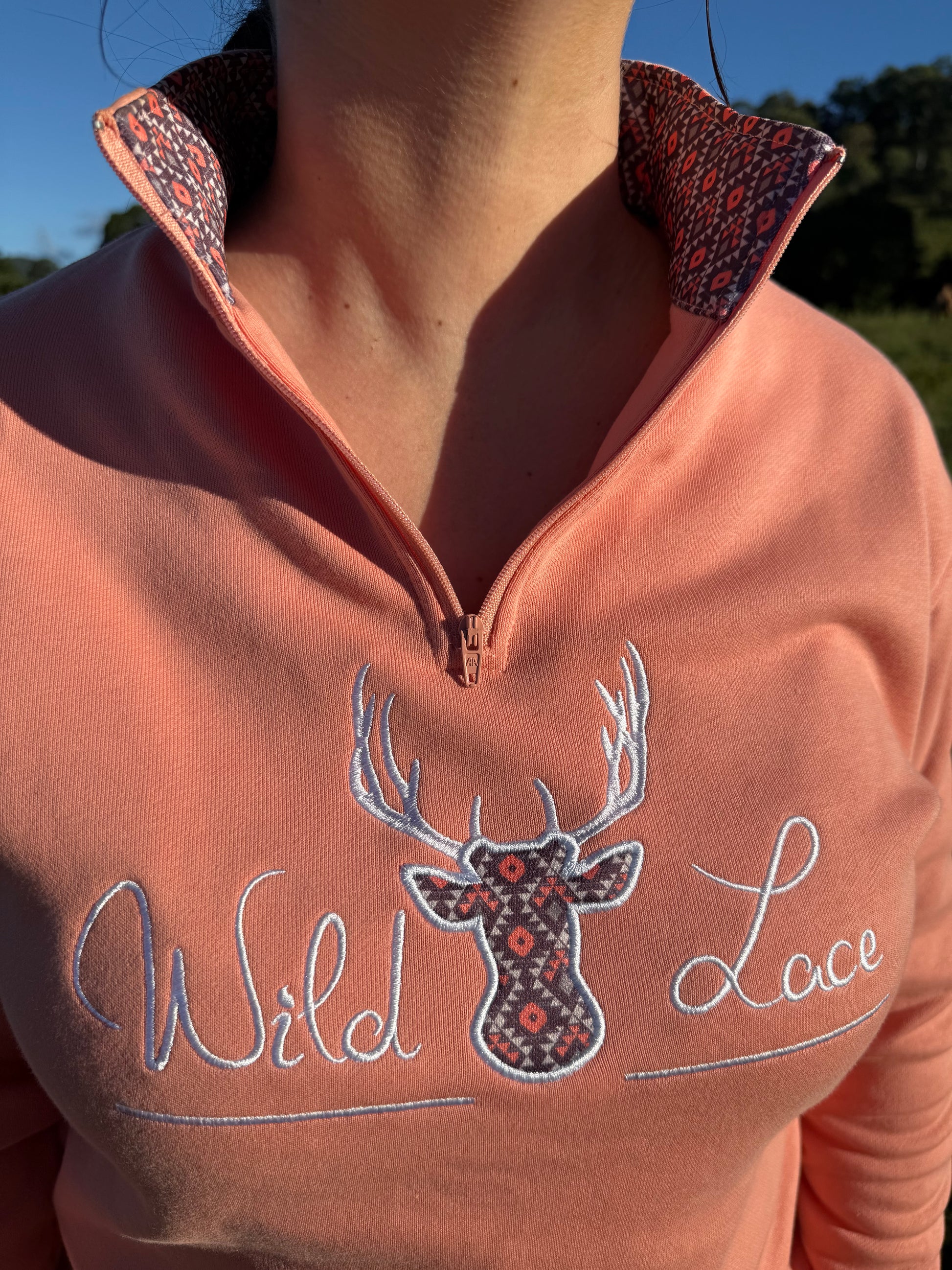 1/4 zip Desert Aztec jumper