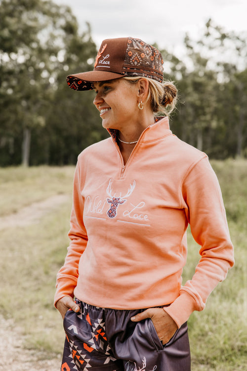 1/4 zip Desert Aztec jumper