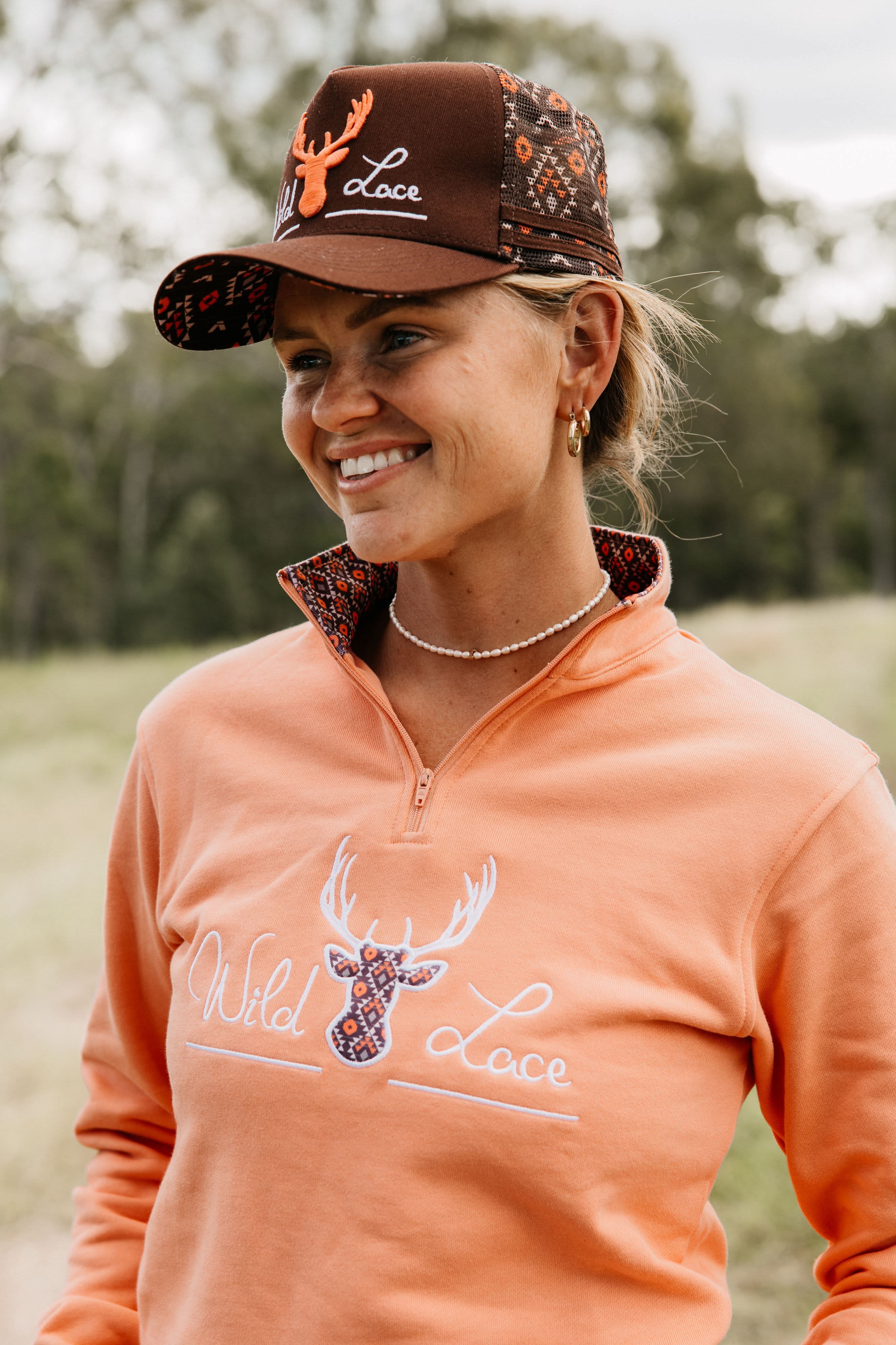 1/4 zip Desert Aztec jumper – Wild Lace Wear
