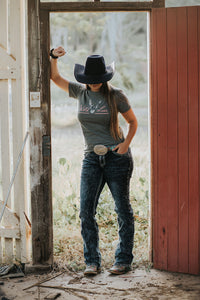 Grey Wild Lace Tee