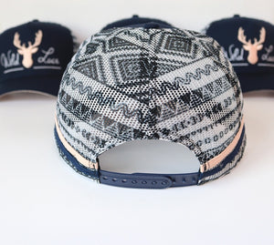 Navy Wild Lace Cap